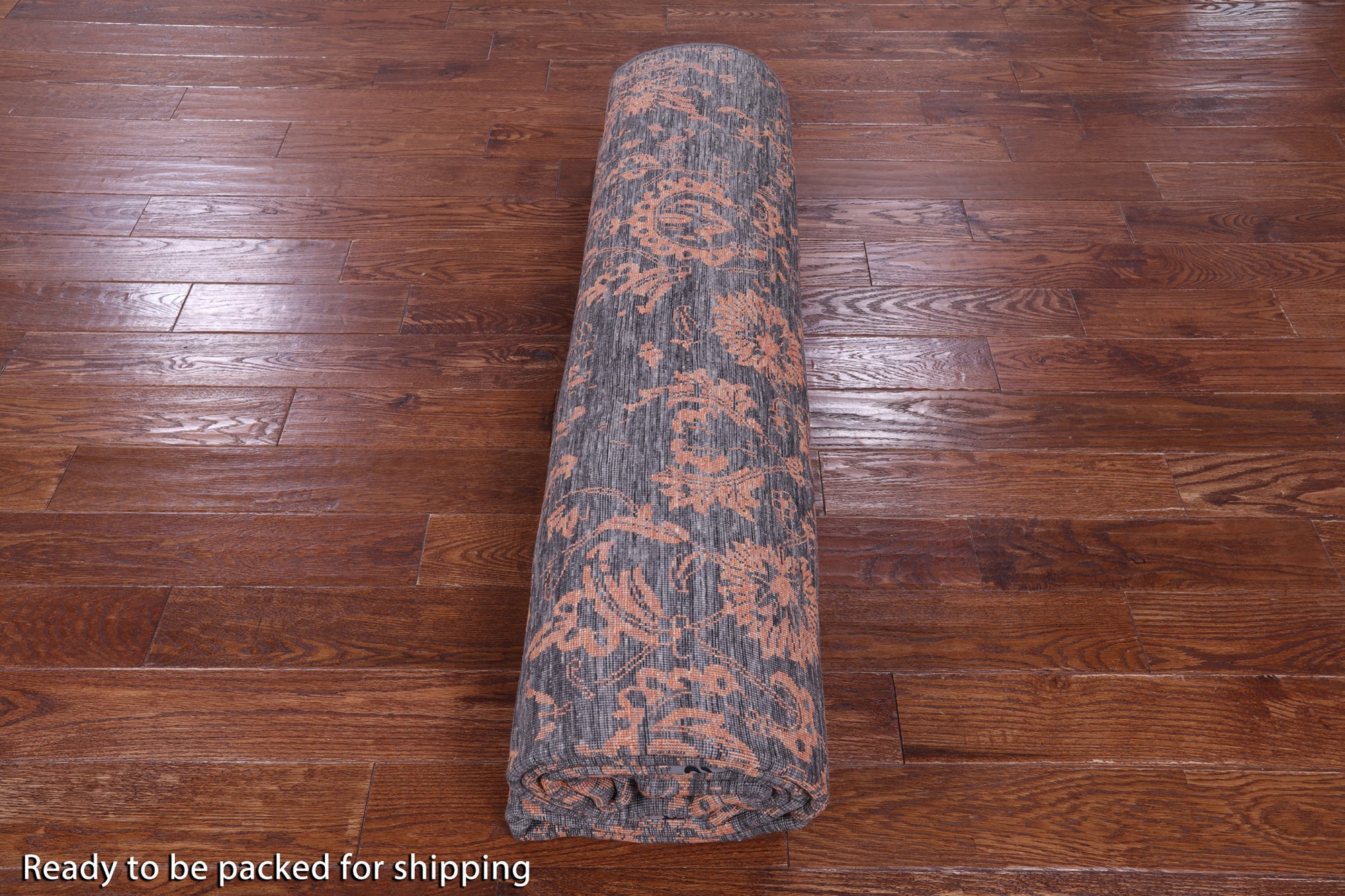 Grey Persian Hand Knotted Wool & Silk Rug - 9' 0" X 11' 11" - Golden Nile