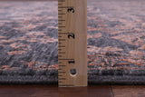 Grey Persian Hand Knotted Wool & Silk Rug - 9' 0" X 11' 11" - Golden Nile