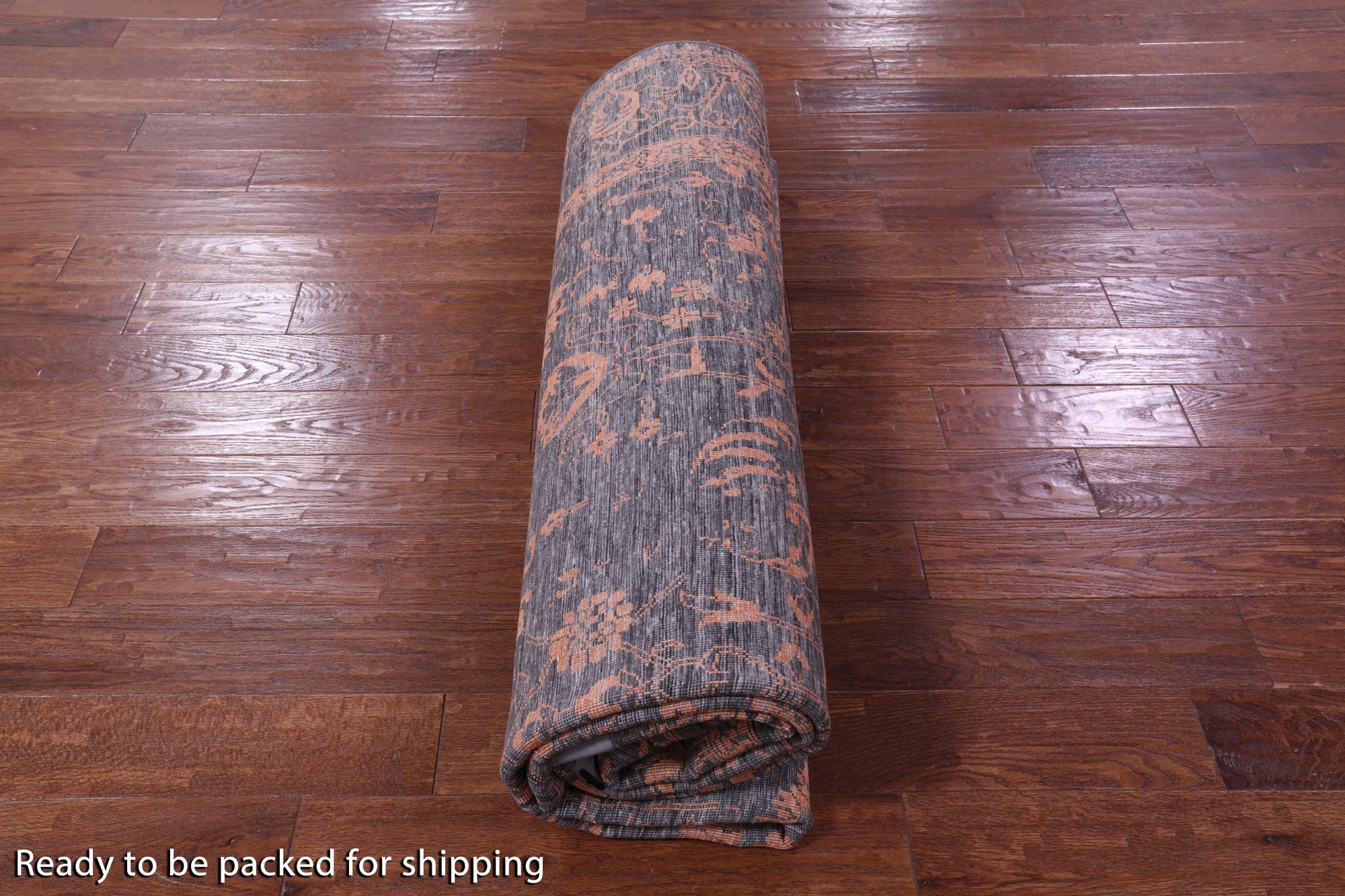 Grey Persian Hand Knotted Wool & Silk Rug - 8' 0" X 10' 2" - Golden Nile