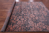 Grey Persian Hand Knotted Wool & Silk Rug - 8' 2" X 10' 2" - Golden Nile