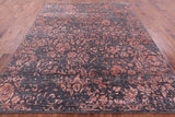 Grey Persian Hand Knotted Wool & Silk Rug - 8' 2" X 10' 2" - Golden Nile