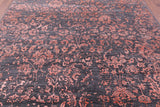 Grey Persian Hand Knotted Wool & Silk Rug - 8' 2" X 10' 2" - Golden Nile