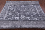 Grey Persian Handmade Wool & Silk Rug - 8' 0" X 10' 0" - Golden Nile