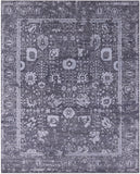 Grey Persian Handmade Wool & Silk Rug - 8' 0" X 10' 0" - Golden Nile