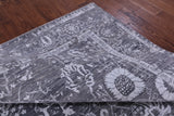 Grey Persian Handmade Wool & Silk Rug - 8' 0" X 10' 0" - Golden Nile