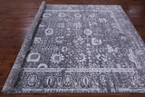 Grey Persian Handmade Wool & Silk Rug - 8' 0" X 10' 0" - Golden Nile