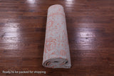 Grey Persian Hand Knotted Wool & Silk Rug - 8' 0" X 9' 11" - Golden Nile