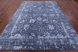 Grey Persian Hand Knotted Wool & Silk Rug - 8' 11" X 12' 3" - Golden Nile