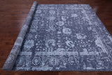 Grey Persian Hand Knotted Wool & Silk Rug - 8' 11" X 12' 3" - Golden Nile
