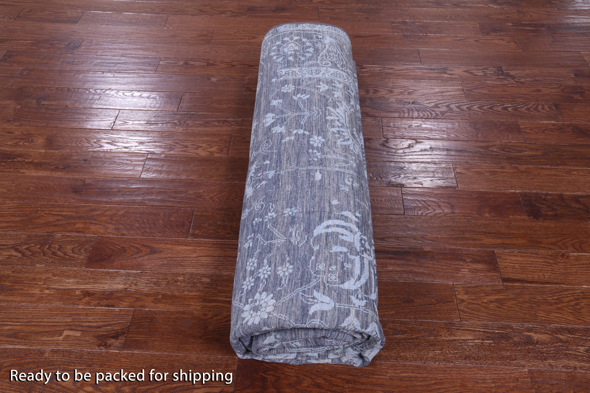 Grey Persian Hand Knotted Wool & Silk Rug - 8' 11" X 12' 3" - Golden Nile
