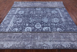 Grey Persian Hand Knotted Wool & Silk Rug - 8' 11" X 12' 3" - Golden Nile