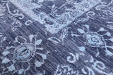 Grey Persian Hand Knotted Wool & Silk Rug - 8' 11" X 12' 3" - Golden Nile