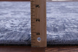 Grey Persian Hand Knotted Wool & Silk Rug - 8' 11" X 12' 3" - Golden Nile