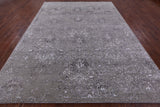 Grey Persian Hand Knotted Wool & Silk Rug - 8' 10" X 12' 0" - Golden Nile