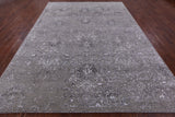 Grey Persian Hand Knotted Wool & Silk Rug - 8' 10" X 12' 0" - Golden Nile
