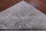 Grey Persian Hand Knotted Wool & Silk Rug - 8' 10" X 12' 0" - Golden Nile