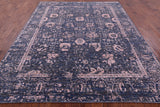 Grey Persian Hand Knotted Wool & Silk Rug - 8' 1" X 10' 2" - Golden Nile