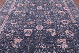 Grey Persian Hand Knotted Wool & Silk Rug - 8' 1" X 10' 2" - Golden Nile
