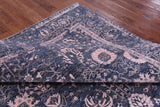 Grey Persian Hand Knotted Wool & Silk Rug - 8' 1" X 10' 2" - Golden Nile