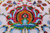 Grey Persian Hand Knotted Wool & Silk Rug - 8' 2" X 10' 0" - Golden Nile
