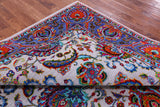 Grey Persian Hand Knotted Wool & Silk Rug - 8' 2" X 10' 0" - Golden Nile