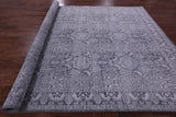 Grey Persian Hand Knotted Wool & Silk Rug - 8' 11" X 12' 1" - Golden Nile