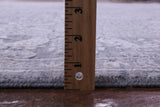 Grey Persian Hand Knotted Wool & Silk Rug - 8' 11" X 12' 1" - Golden Nile