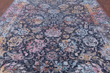 Grey Persian Hand Knotted Wool Rug - 8' 11" X 11' 11" - Golden Nile