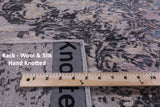 Abstract Modern Hand Knotted Wool & Silk Rug - 7' 9" X 9' 11" - Golden Nile