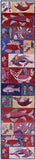 Fish Design Persian Gabbeh Hand Knotted Wool Runner Rug - 3' 0" X 13' 9" - Golden Nile