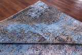 Abstract Modern Hand Knotted Wool & Silk Rug - 8' 0" X 10' 0" - Golden Nile