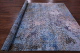 Abstract Modern Hand Knotted Wool & Silk Rug - 8' 0" X 10' 0" - Golden Nile