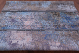 Abstract Modern Hand Knotted Wool & Silk Rug - 8' 0" X 10' 0" - Golden Nile