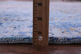 Abstract Modern Hand Knotted Wool & Silk Rug - 8' 0" X 10' 0" - Golden Nile
