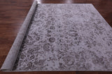 Grey Persian Hand Knotted Wool & Silk Rug - 8' 10" X 11' 9" - Golden Nile