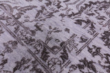 Grey Persian Hand Knotted Wool & Silk Rug - 8' 10" X 11' 9" - Golden Nile