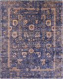 Grey Persian Handmade Wool & Silk Rug - 8' 1" X 10' 1" - Golden Nile