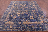 Grey Persian Handmade Wool & Silk Rug - 8' 1" X 10' 1" - Golden Nile