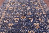 Grey Persian Handmade Wool & Silk Rug - 8' 1" X 10' 1" - Golden Nile