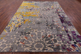 Contemporary Modern Handmade Wool Rug - 8' 11" X 11' 11" - Golden Nile