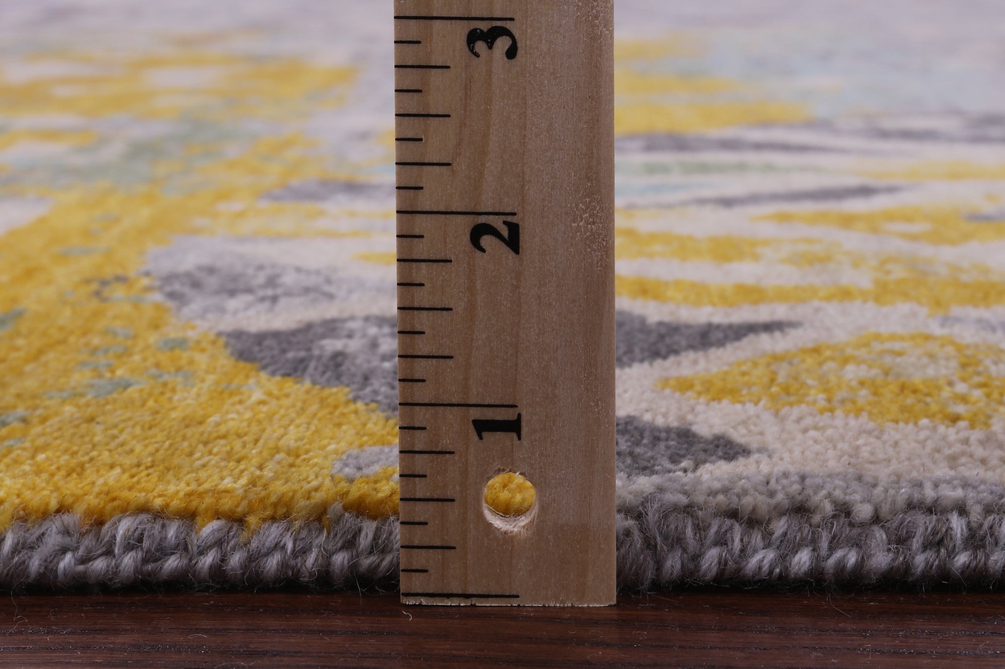 Contemporary Modern Handmade Wool Rug - 8' 11" X 11' 11" - Golden Nile