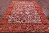 Grey Persian Handmade Wool & Silk Rug - 7' 11" X 9' 10" - Golden Nile