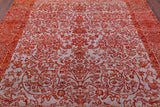 Grey Persian Handmade Wool & Silk Rug - 7' 11" X 9' 10" - Golden Nile