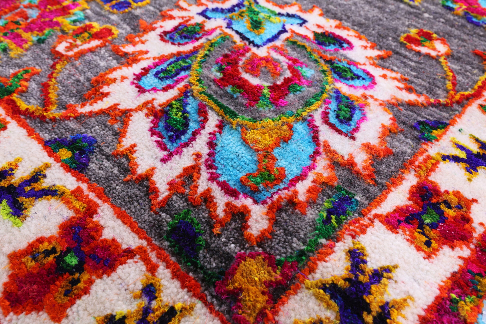 Blue Persian Hand Knotted Wool & Silk Rug - 9' 0" X 11' 11" - Golden Nile