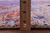 Contemporary Modern Hand Knotted Wool & Silk Rug - 8' 10" X 12' 3" - Golden Nile