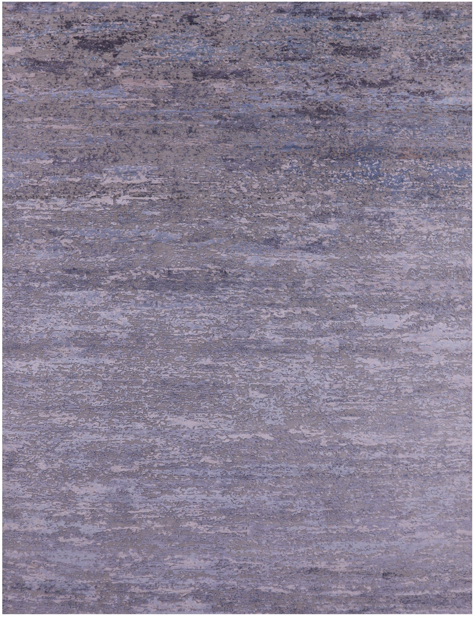 Contemporary Modern Hand Knotted Wool & Silk Rug - 7' 11" X 10' 6" - Golden Nile