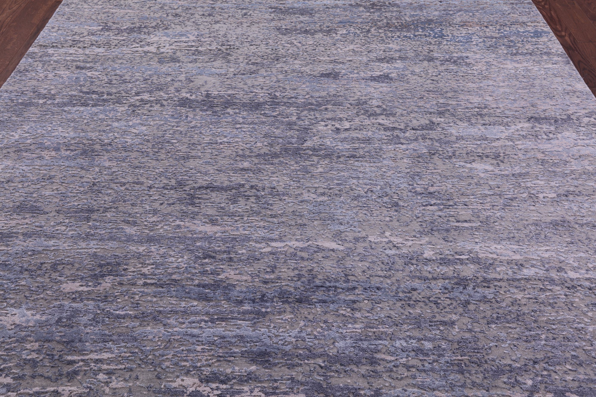 Contemporary Modern Hand Knotted Wool & Silk Rug - 7' 11" X 10' 6" - Golden Nile