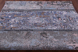 Abstract Modern Hand Knotted Wool & Silk Rug - 7' 10" X 9' 9" - Golden Nile