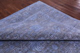 Grey Persian Hand Knotted Wool & Silk Rug - 9' 0" X 12' 2" - Golden Nile
