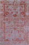 Grey Persian Handmade Wool & Silk Rug - 5' 10" X 9' 1" - Golden Nile